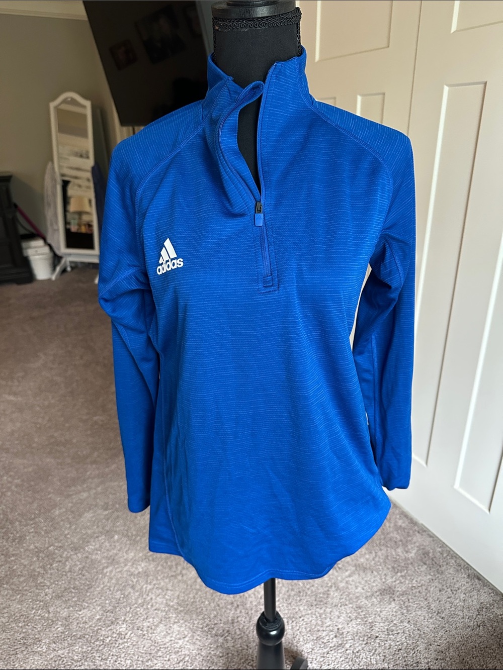 adidas Royal Blue Half-Zip Training Top
